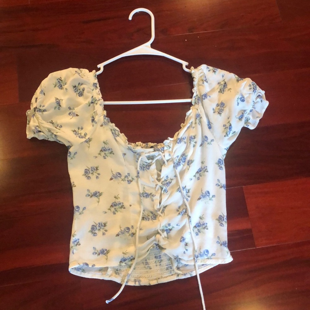 American eagle off the shoulder top
